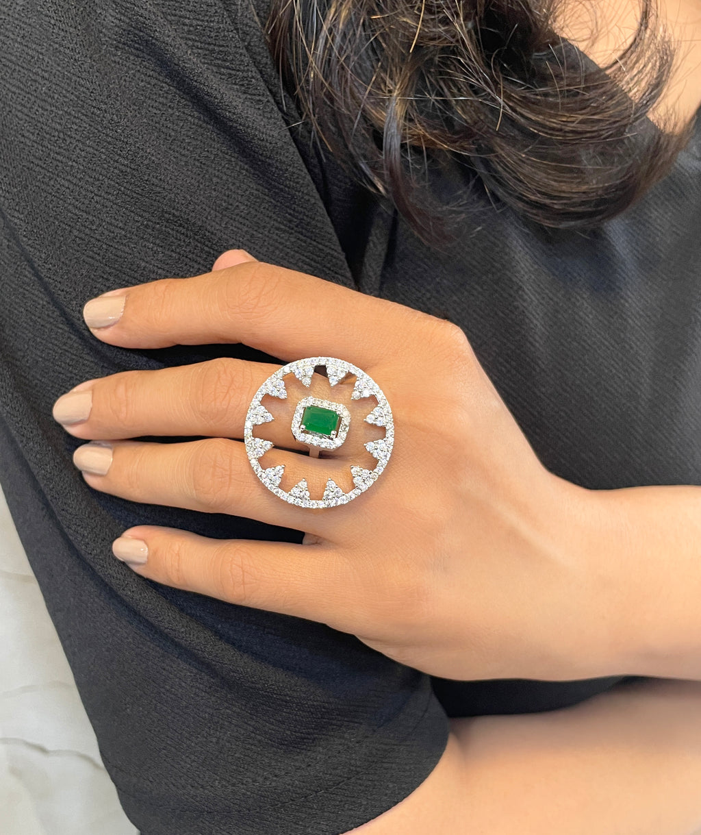 Ezra Diamond Statement Ring