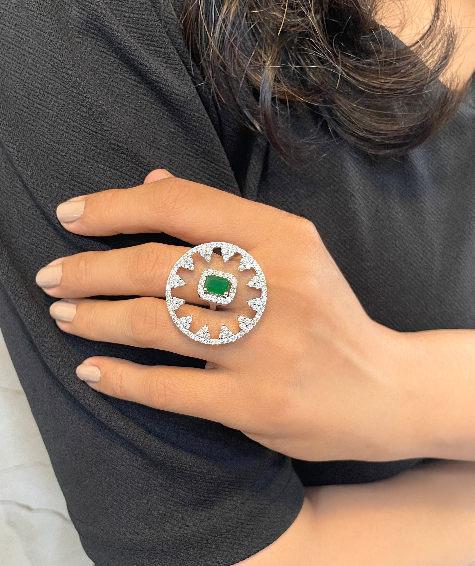 Ezra Diamond Statement Ring
