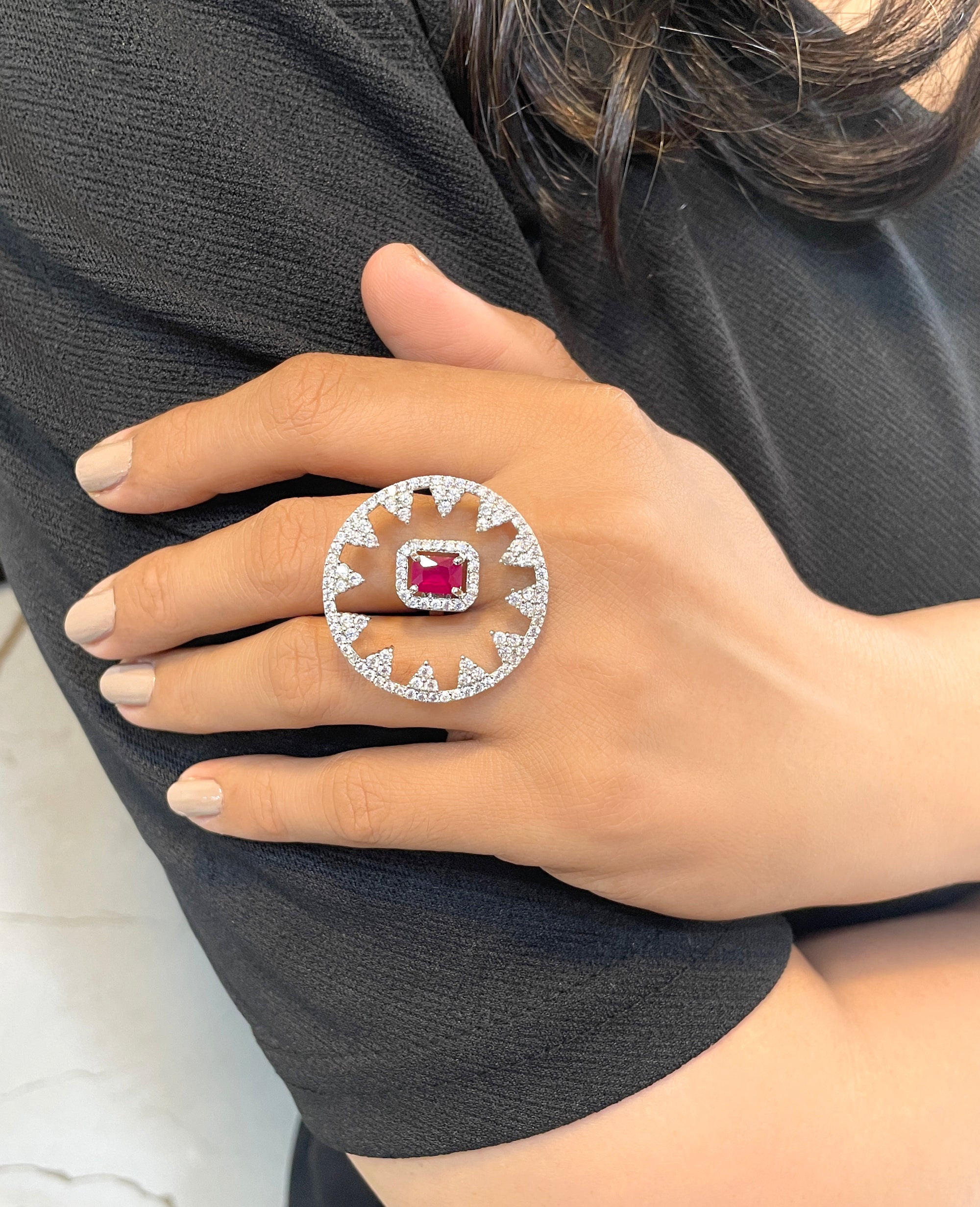 Ezra Diamond Statement Ring